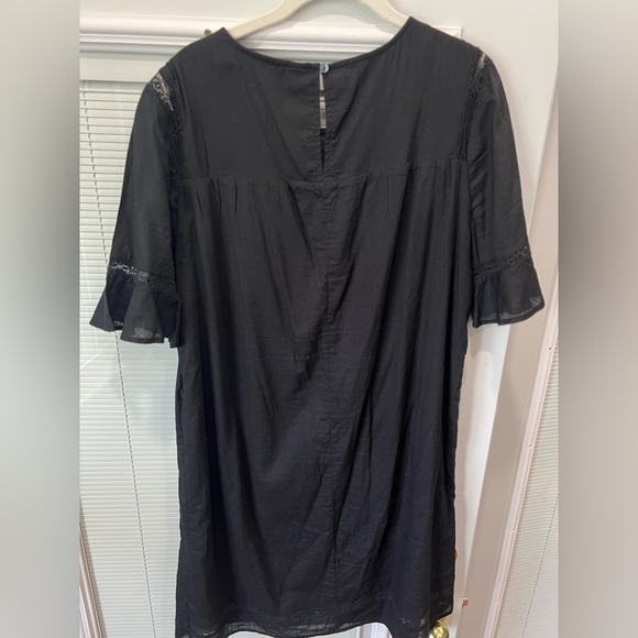 Old Navy Women’s Black Pintucked Shift Dress Size Large Tall - Picture 8 of 11